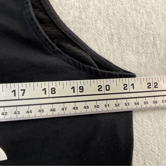 ADIDAS LARGE LOGO WOMEN’S MUSCLE TEE PULLOVER SIZE: LARGE COLOR: BLACK - Picture 7 of 9